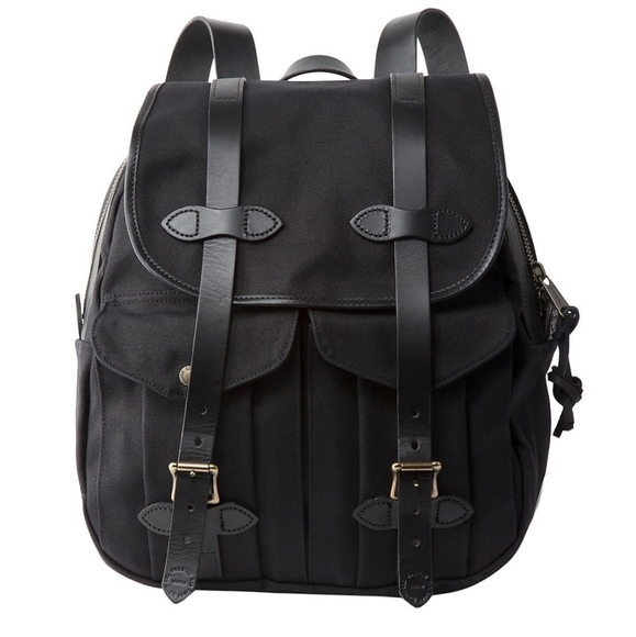 filson black backpack
